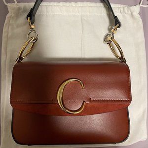COPY - Chloe Double Carry Bag (Small) in Sepia Brown